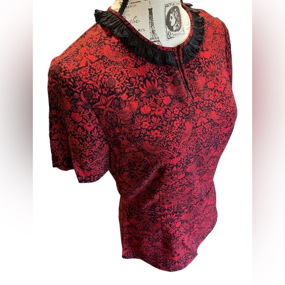 MARC BY MARC JACOBS Strawberry Thief Peplum Top - Picture 8 of 14